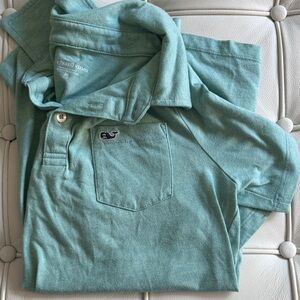 Vineyard vines green color polo YM